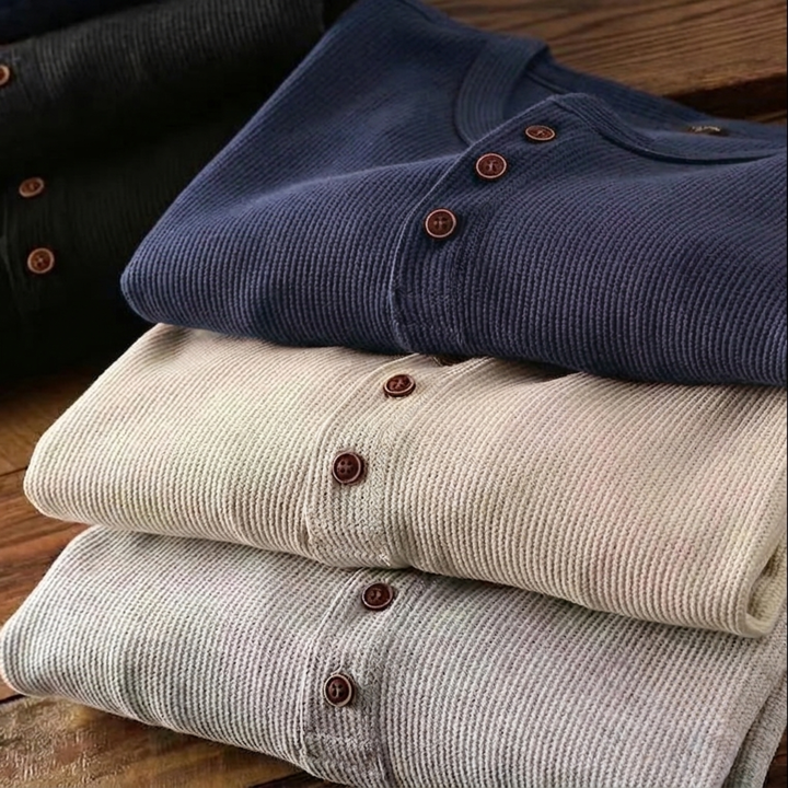 Highland Cotton Henley Shirt