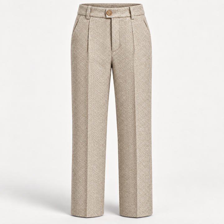 Avery Herringbone Trousers