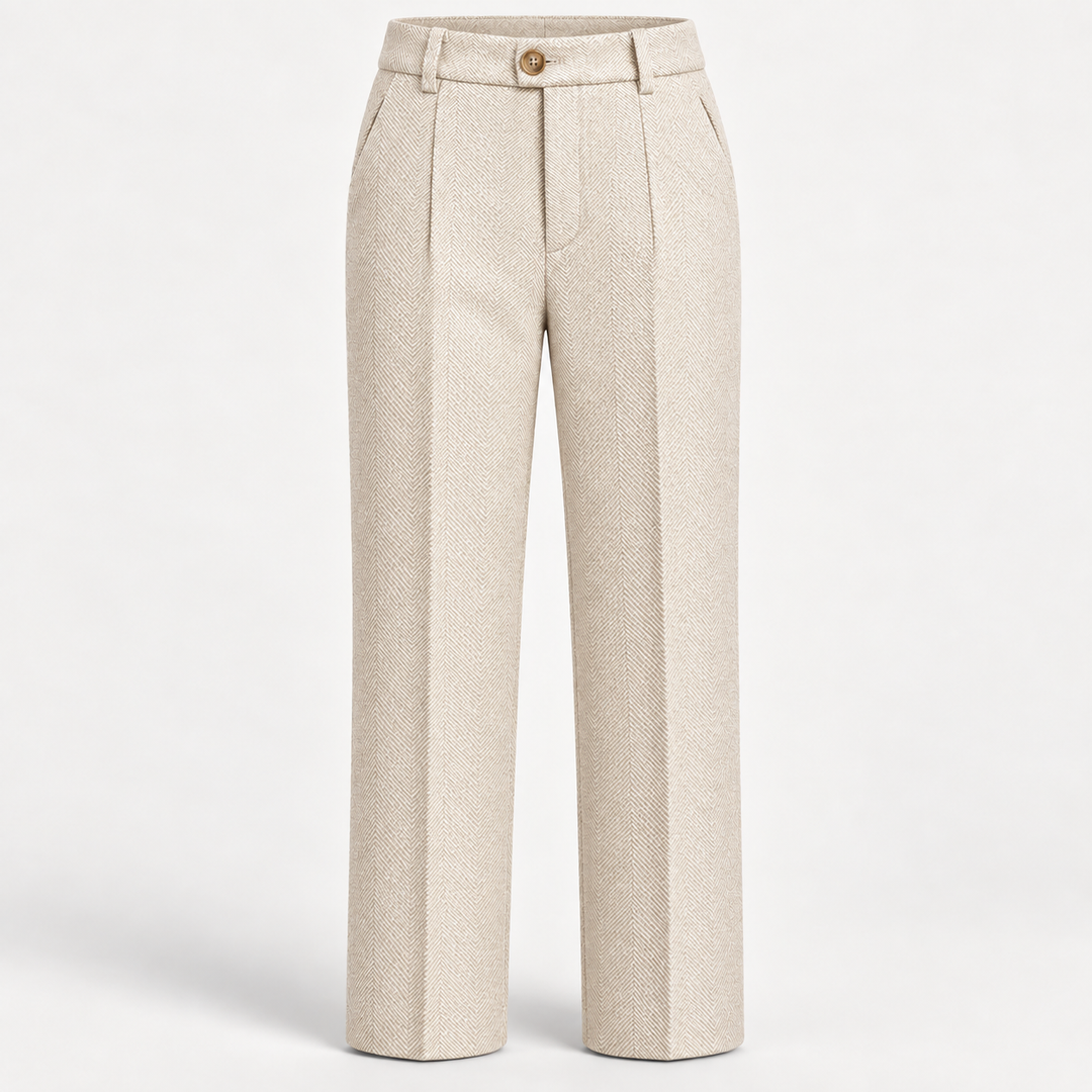 Avery Herringbone Trousers
