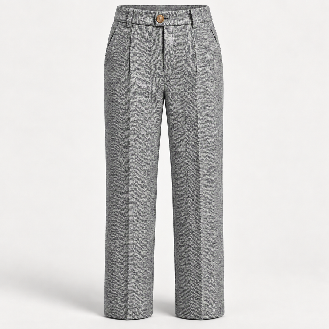 Avery Herringbone Trousers