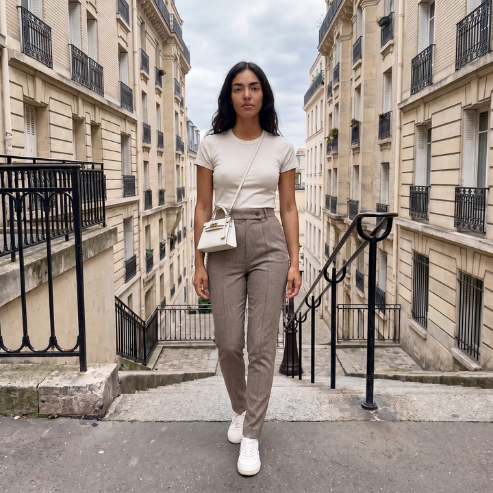 Sabine Herringbone Trousers
