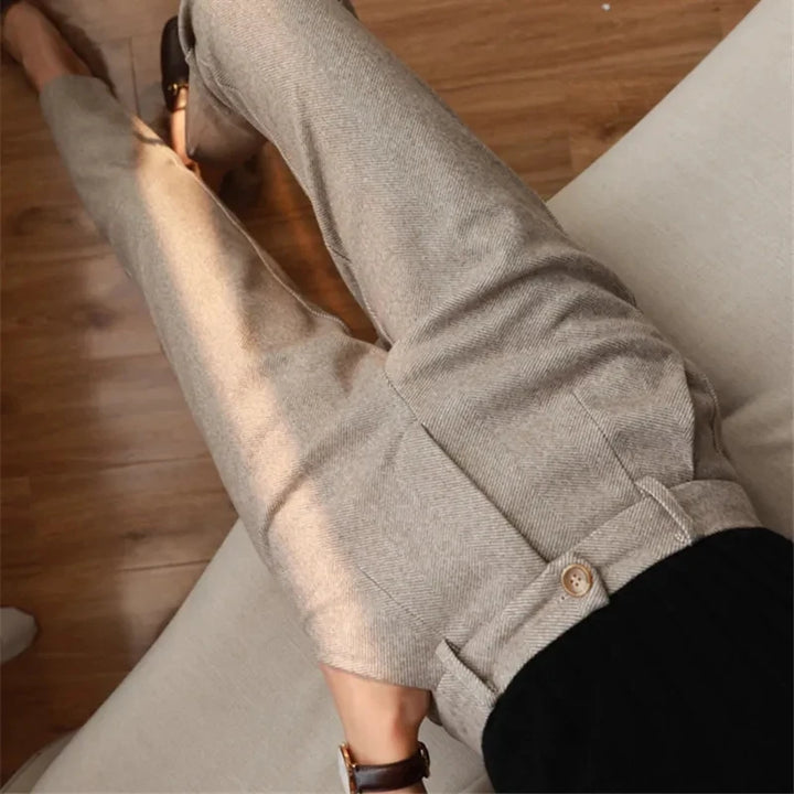 Avery Herringbone Trousers