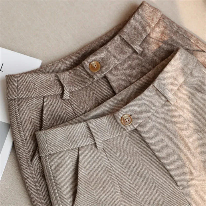 Avery Herringbone Trousers