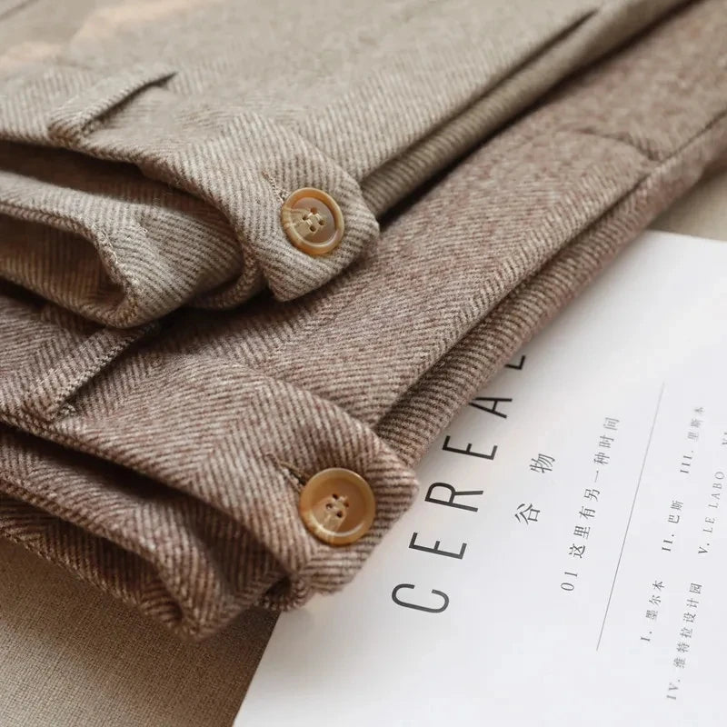 Avery Herringbone Trousers