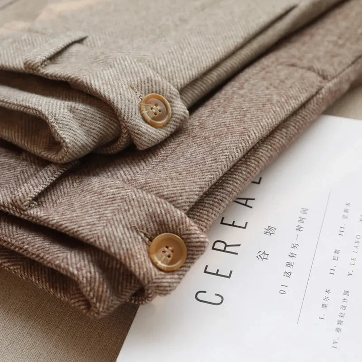 Avery Herringbone Trousers