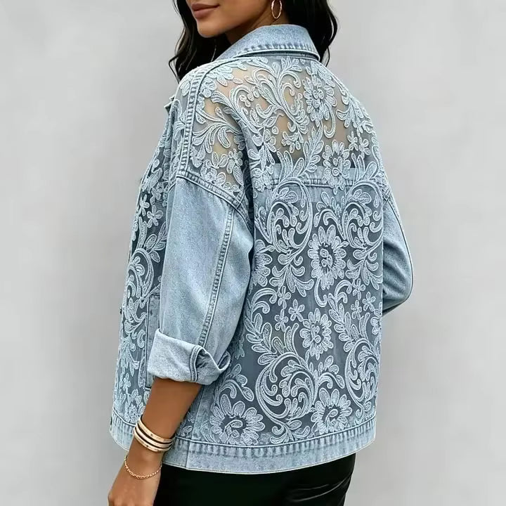 Elowen Lace Denim Jacket