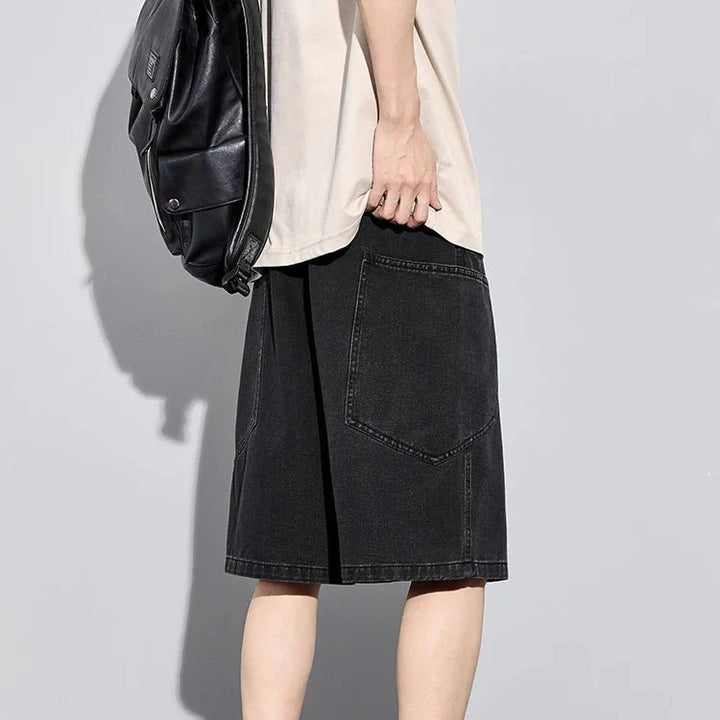 Civic Stitch Denim Shorts