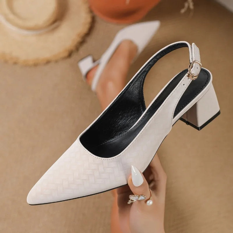 Elara Woven Slingbacks