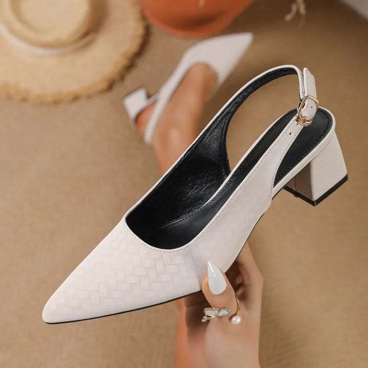 Elara Woven Slingbacks