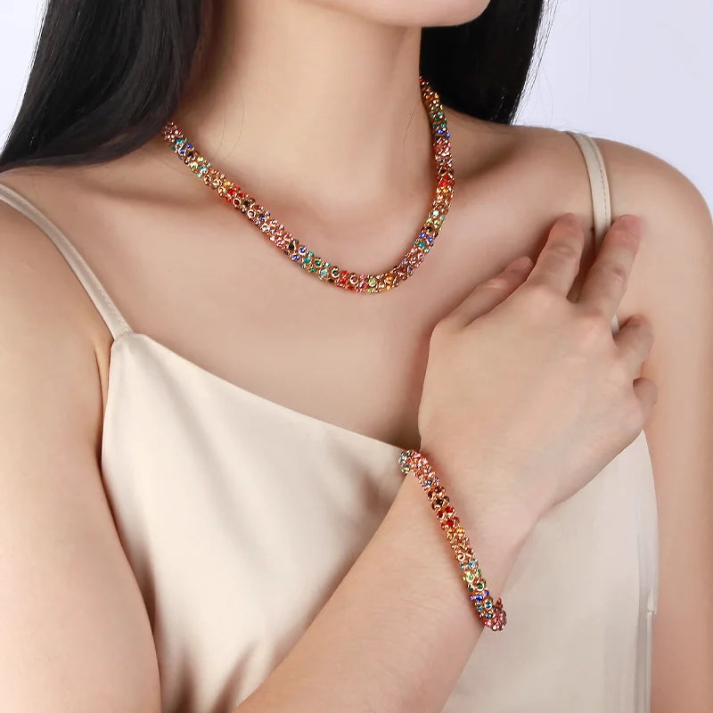 Lumi Crystal Necklace & Bracelet