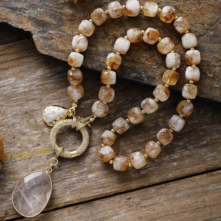 Gaia Natural Stone Necklace