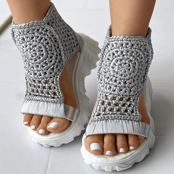 Veda Woven Platform Sandals