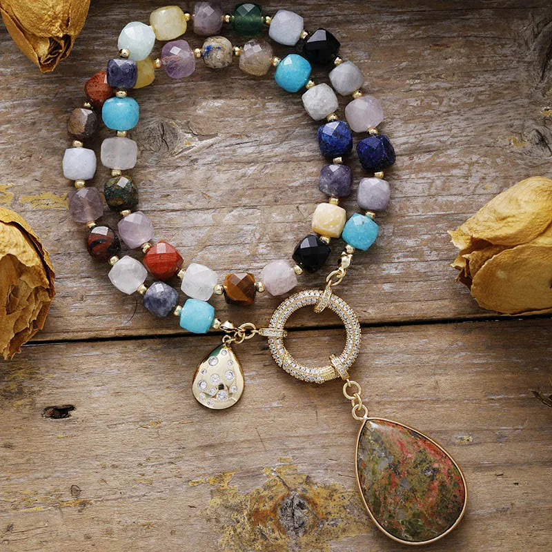 Gaia Natural Stone Necklace